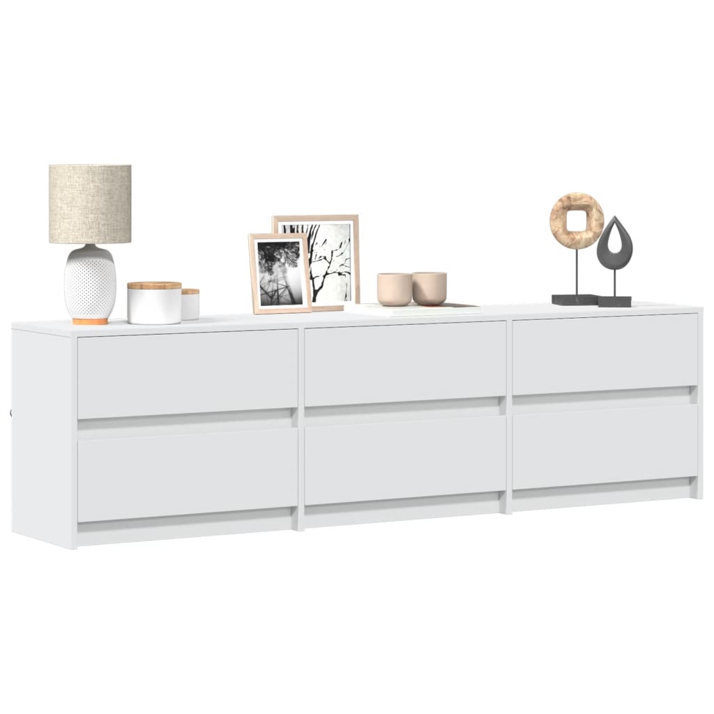 Tv-Meubel Met Led 180X34X50 Cm Bewerkt Hout