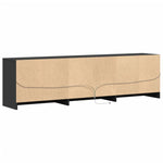 Tv-Meubel Met Led 180X34X50 Cm Bewerkt Hout