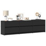 Tv-Meubel Met Led 180X34X50 Cm Bewerkt Hout