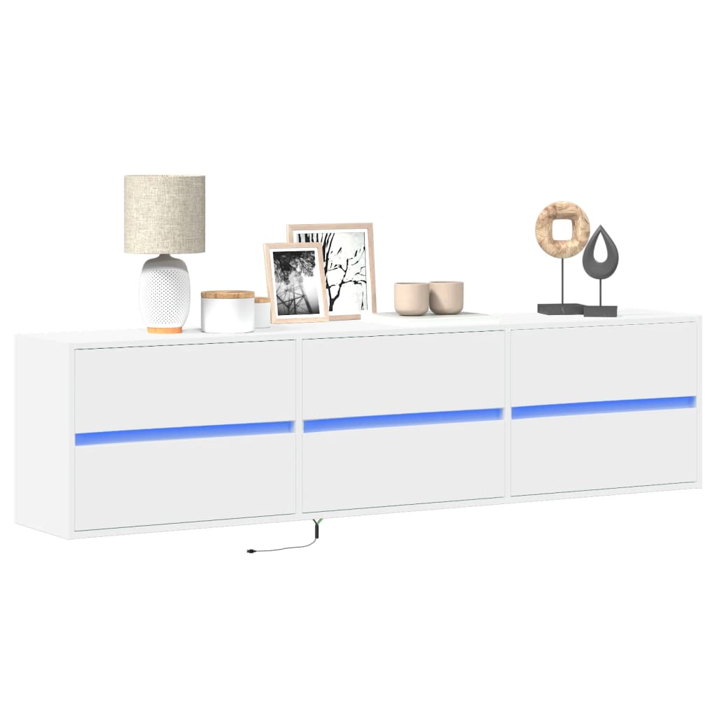 Tv-Wandmeubel Met Led-Verlichting 41X31X45 Cm