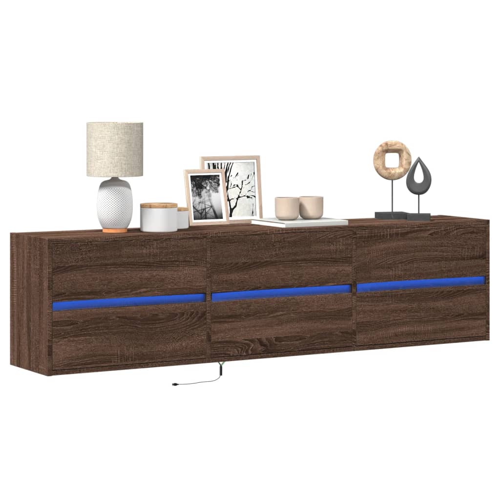 Tv-Wandmeubel Met Led-Verlichting 41X31X45 Cm