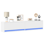 Tv-Wandmeubel Met Led-Verlichting 80X31X35 Cm