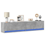 Tv-Wandmeubel Met Led-Verlichting 80X31X35 Cm
