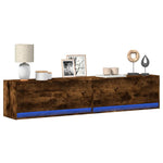 Tv-Wandmeubel Met Led-Verlichting 80X31X35 Cm