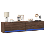 Tv-Wandmeubel Met Led-Verlichting 80X31X35 Cm