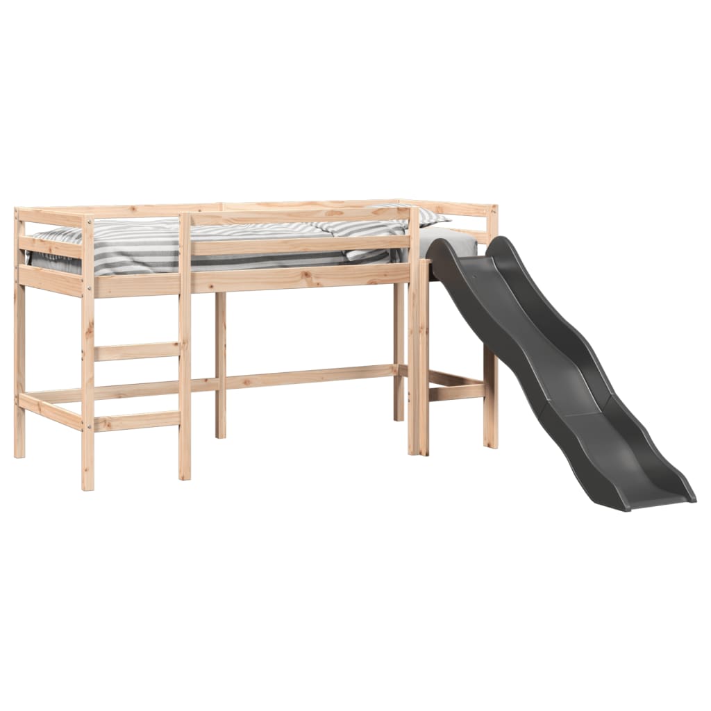 Kinderhoogslaper Zonder Matras Massief Grenenhout