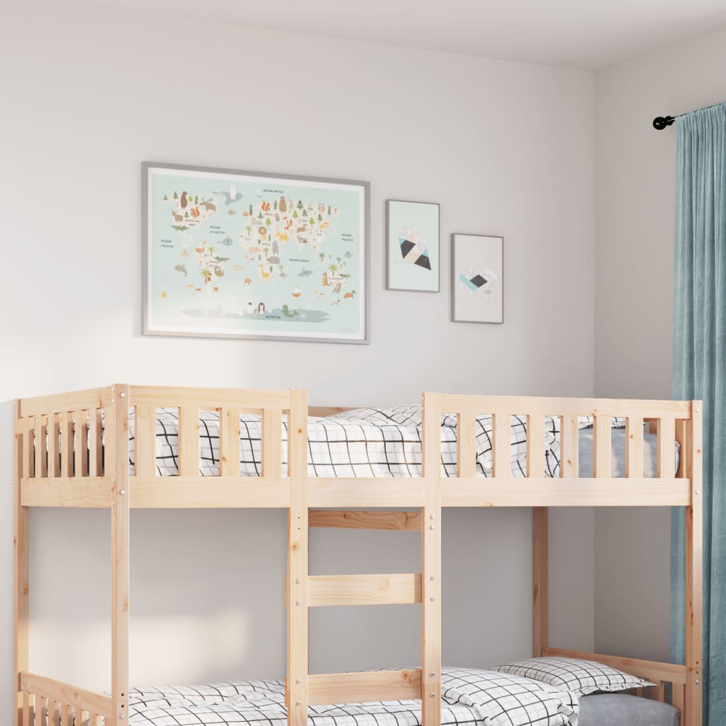 Kinderbed Zonder Matras Massief Grenenhout