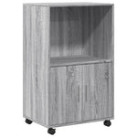 Rolkast 55X40X91 Cm Bewerkt Hout Eikenkleurig