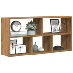 Wandschap 100X25X50 Cm Bewerkt Hout
