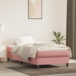 Pocketveringmatras 90X190X20 Cm Fluweel Roze