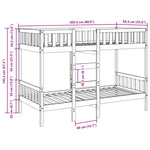 Stapelbed Massief Grenenhout