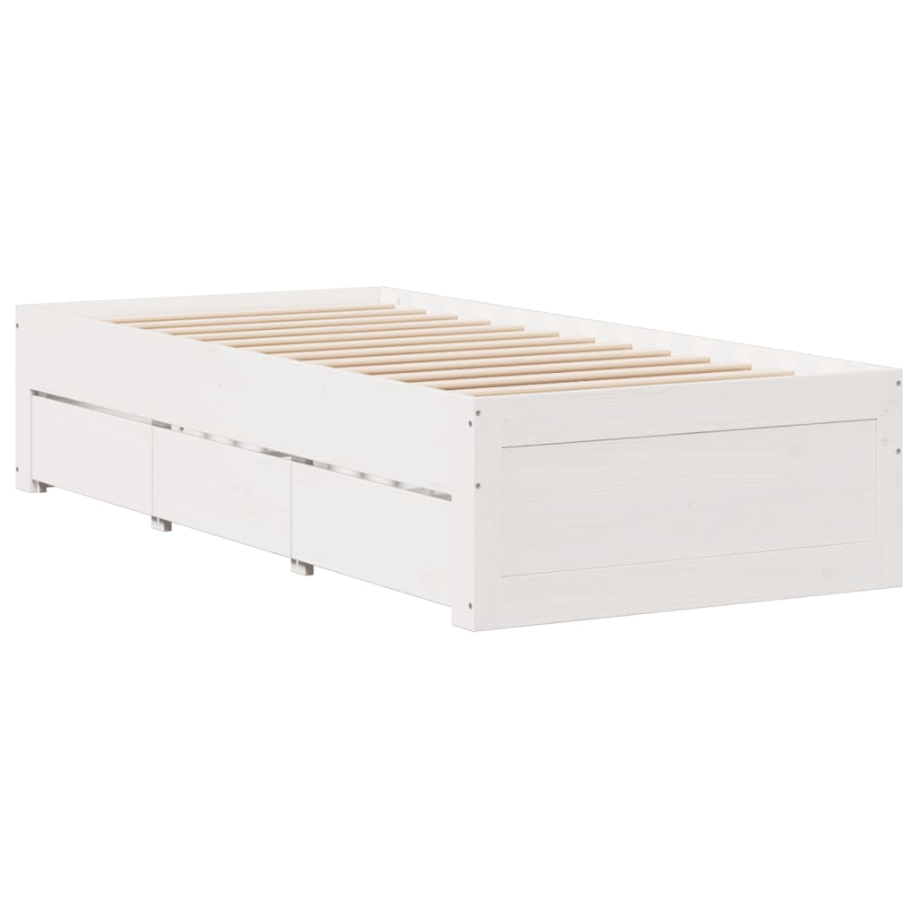 Bedframe Zonder Matras Met Lades Grenenhout