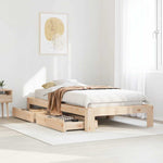 Bedframe Zonder Matras Massief Grenenhout