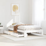 Bedframe Zonder Matras Massief Grenenhout