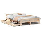 Bedframe Zonder Matras Massief Grenenhout