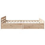 Bedframe Zonder Matras Massief Grenenhout