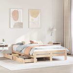 Bedframe Zonder Matras Massief Grenenhout