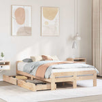Bedframe Zonder Matras Massief Grenenhout