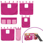 Kinderhoogslaper Met Gordijnen Grenenhout