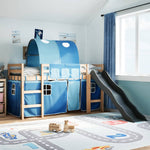 Kinderhoogslaper Met Tunnel Massief Grenenhout