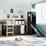 Kinderhoogslaper Met Toren Massief Grenenhout