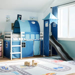 Kinderhoogslaper Met Toren Massief Grenenhout