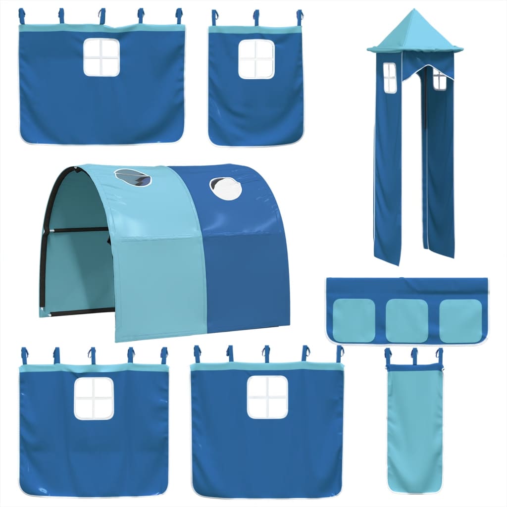 Kinderhoogslaper Met Toren Massief Grenenhout