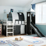 Kinderhoogslaper Met Toren Massief Grenenhout