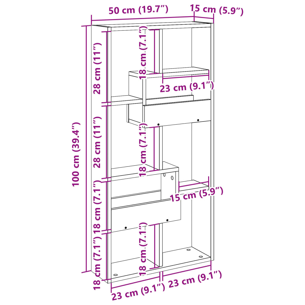 Wandkast Bewerkt Hout Ig