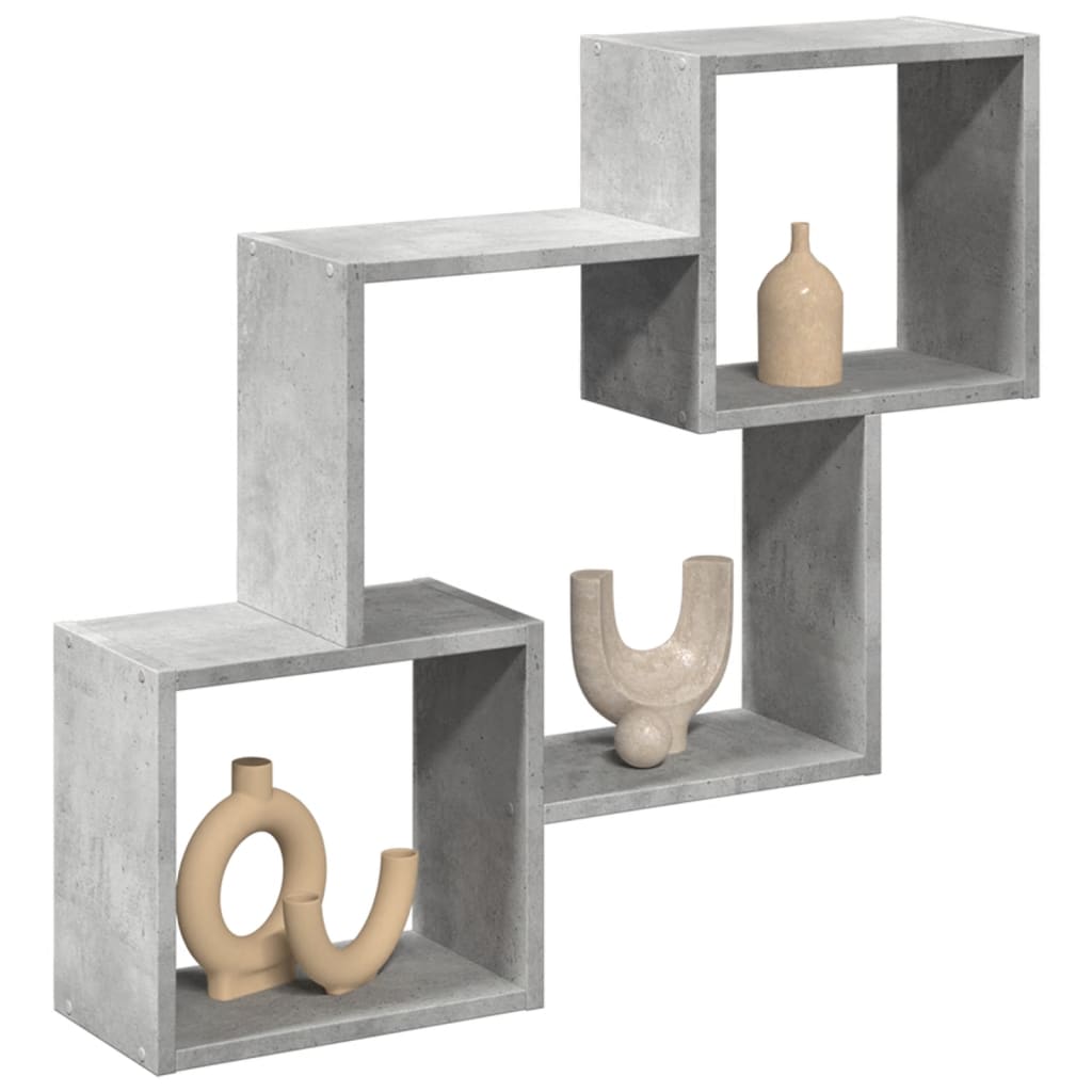 Wandkast 78X18X71 Cm Bewerkt Hout