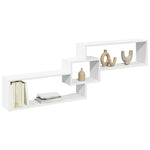 Wandkast 158X18X53 Cm Bewerkt Hout Kleurig