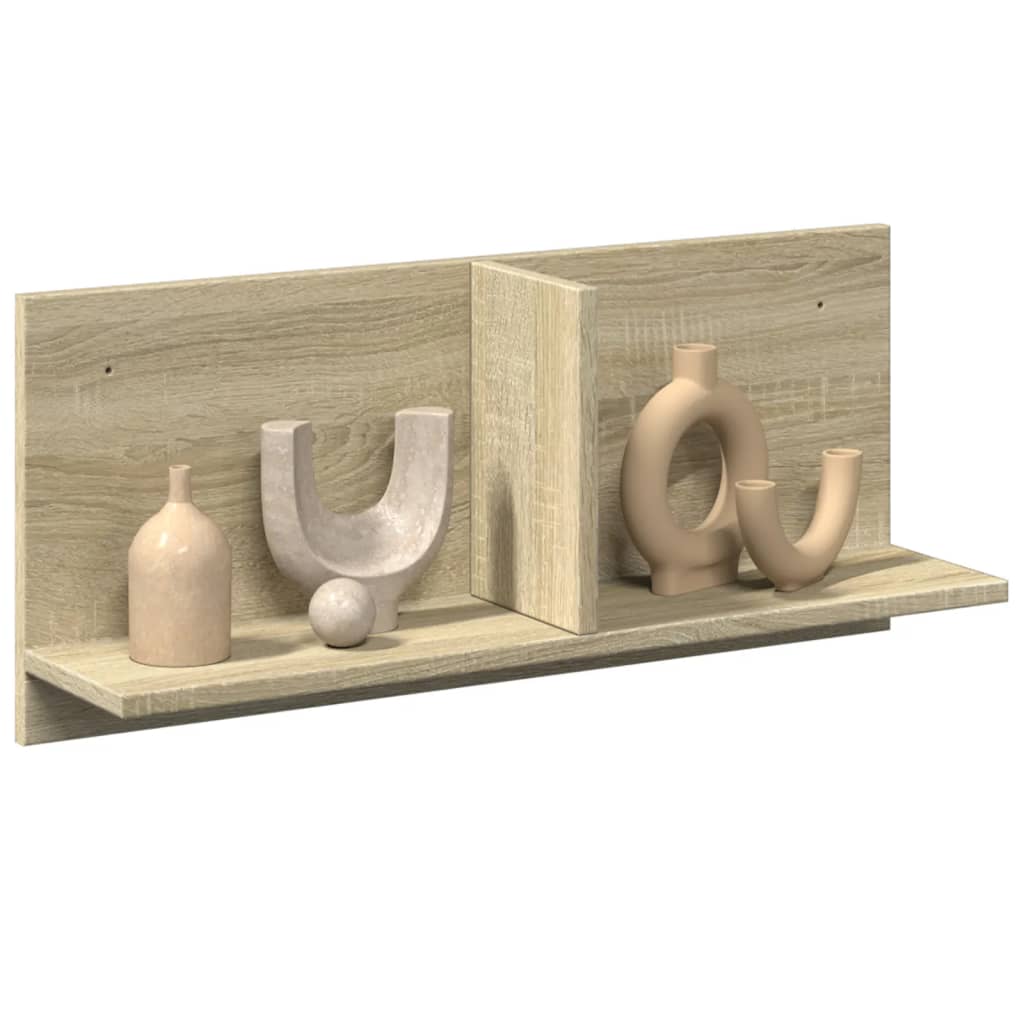 Wandkast 70X16,5X30 Cm Bewerkt Hout