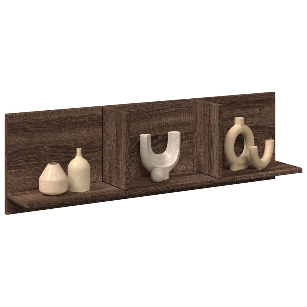 Wandkast 70X16,5X30 Cm Bewerkt Hout