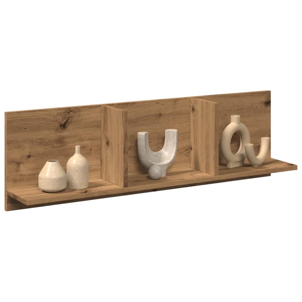 Wandkast 70X16,5X30 Cm Bewerkt Hout