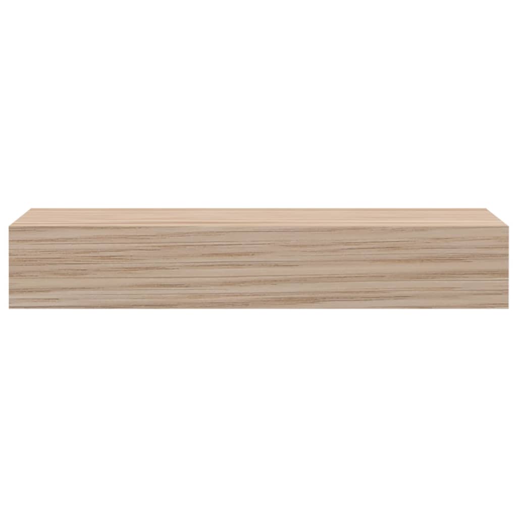 Wandschap 23X23,5X4 Cm Bewerkt Hout