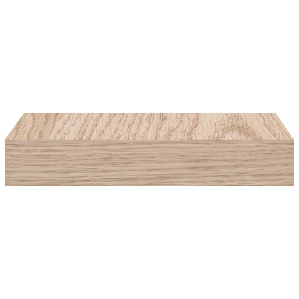 Wandschap 23X23,5X4 Cm Bewerkt Hout