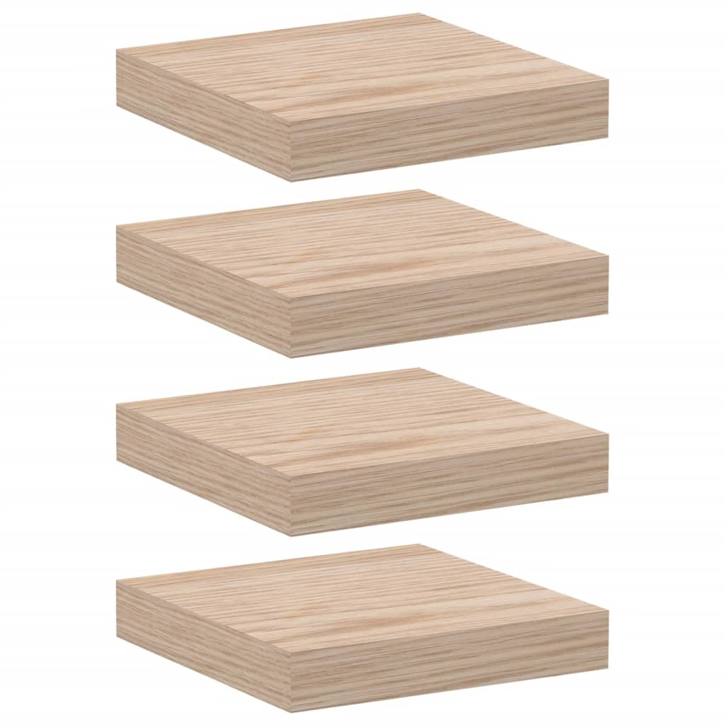 Wandschappen 23X23,5X4 Cm Bewerkt Hout