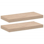 Wandschapppen 50X23,5X4 Cm Bewerkt Hout