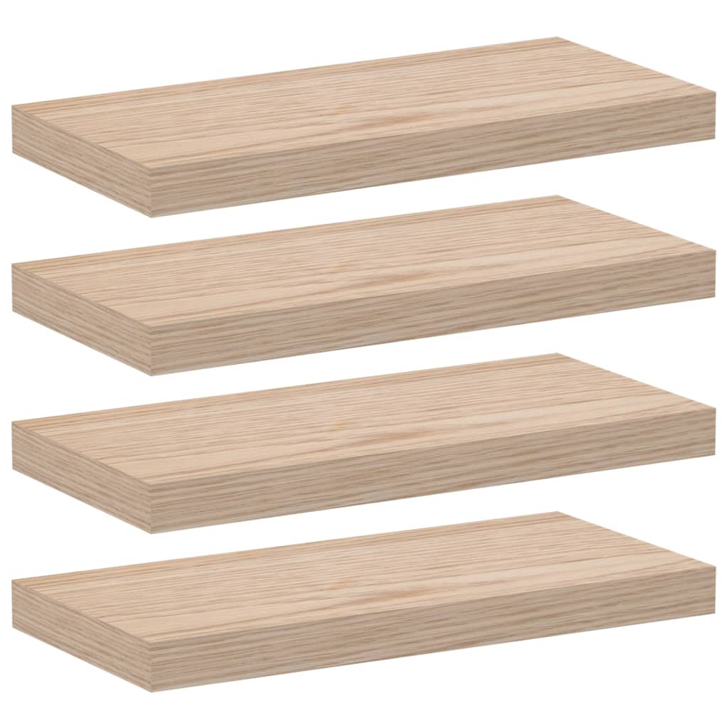 Wandschapppen 50X23,5X4 Cm Bewerkt Hout