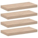 Wandschapppen 50X23,5X4 Cm Bewerkt Hout