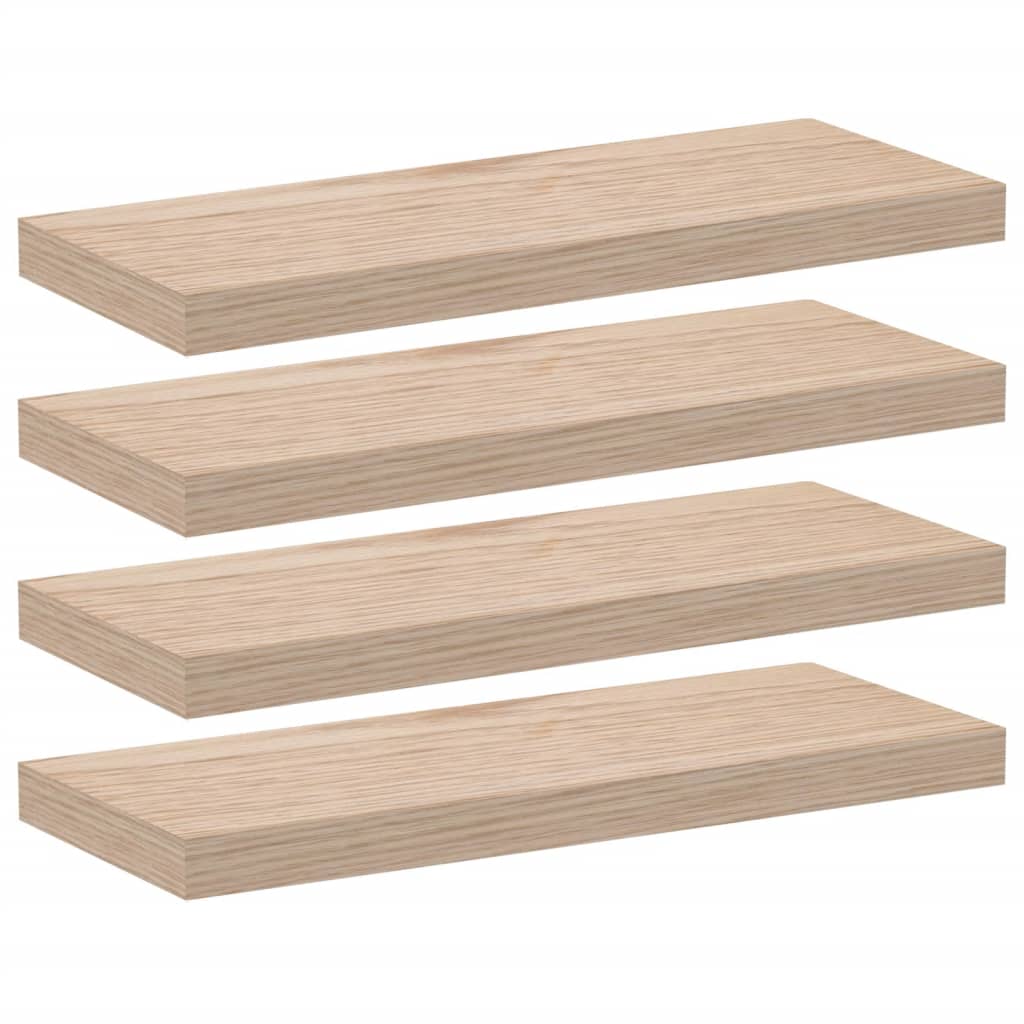 Wandschapppen 60X23,5X4 Cm Bewerkt Hout