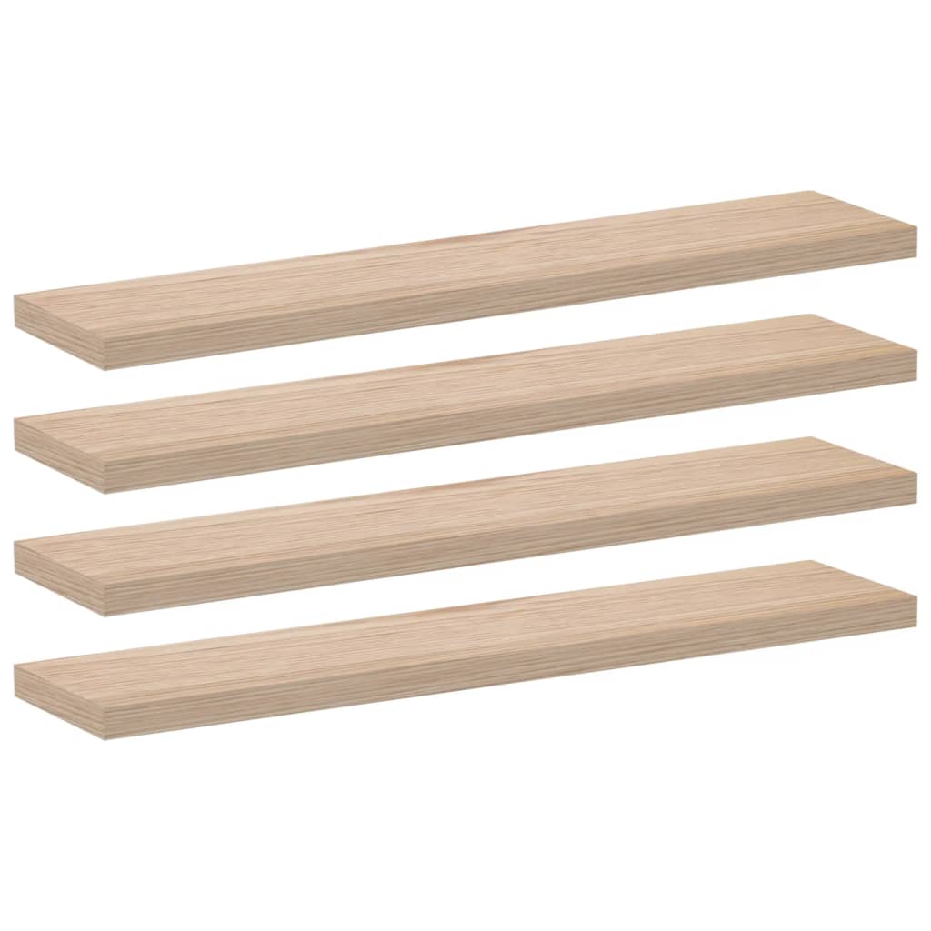 Wandschapppen 110X23,5X4 Cm Bewerkt Hout