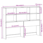 Hoofdbord Met Opbergruimte Massief Grenenhout
