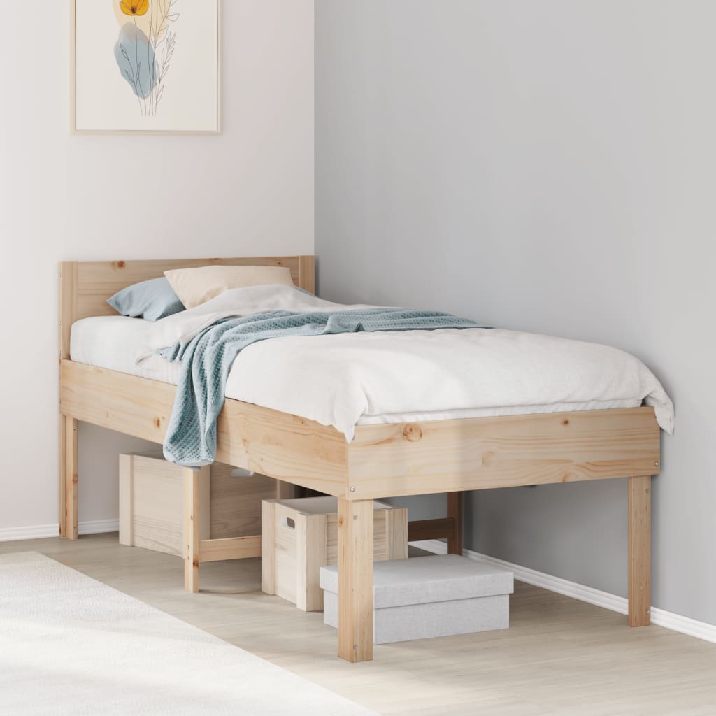 Bedframe Zonder Matras Massief Grenenhout