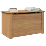 Opbergkist Met Deksel Panama 79X42X46 Cm Massief Grenenhout Bruin Eikenkleur