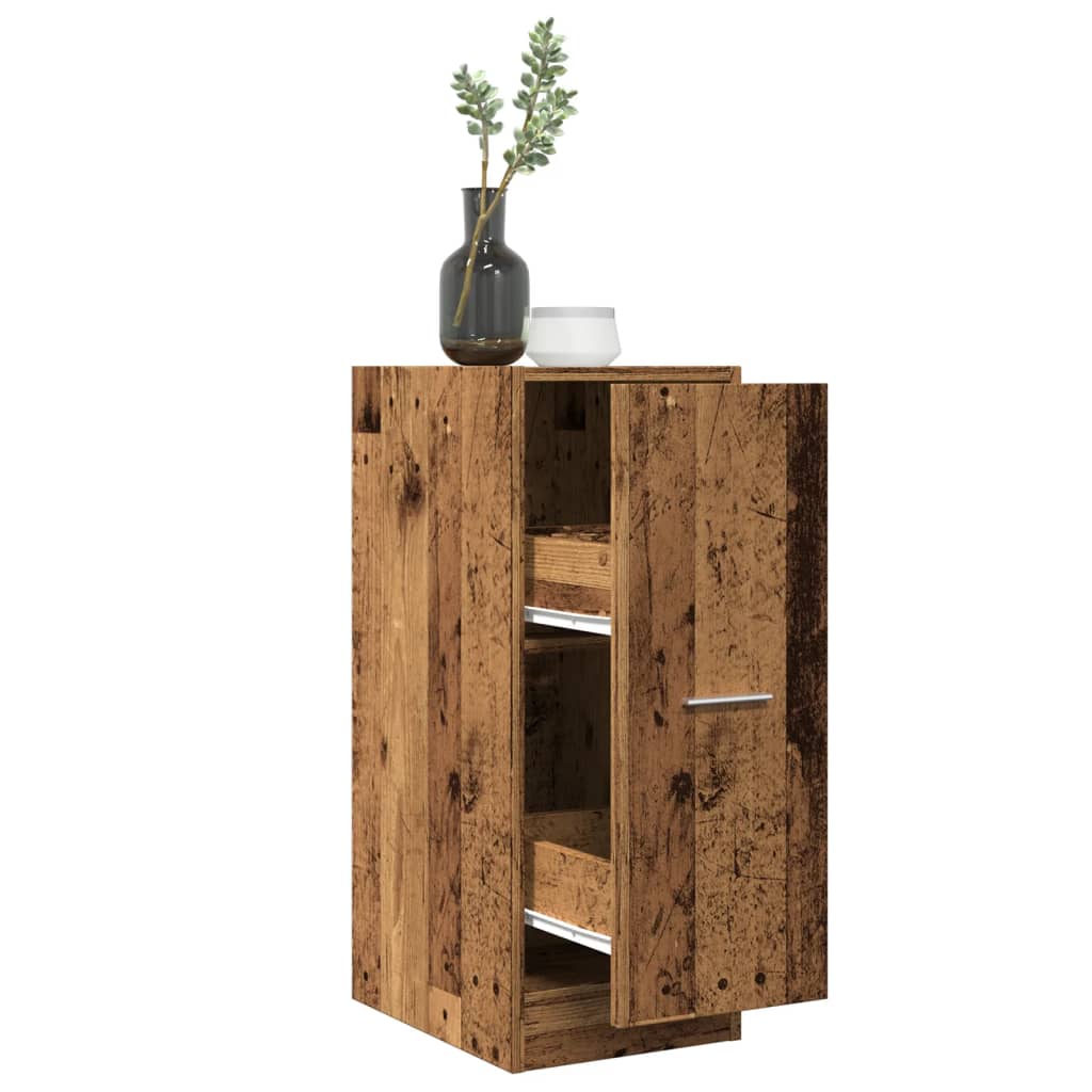 Apothekerskast 30X41X144,5 Cm Bewerkt Hout