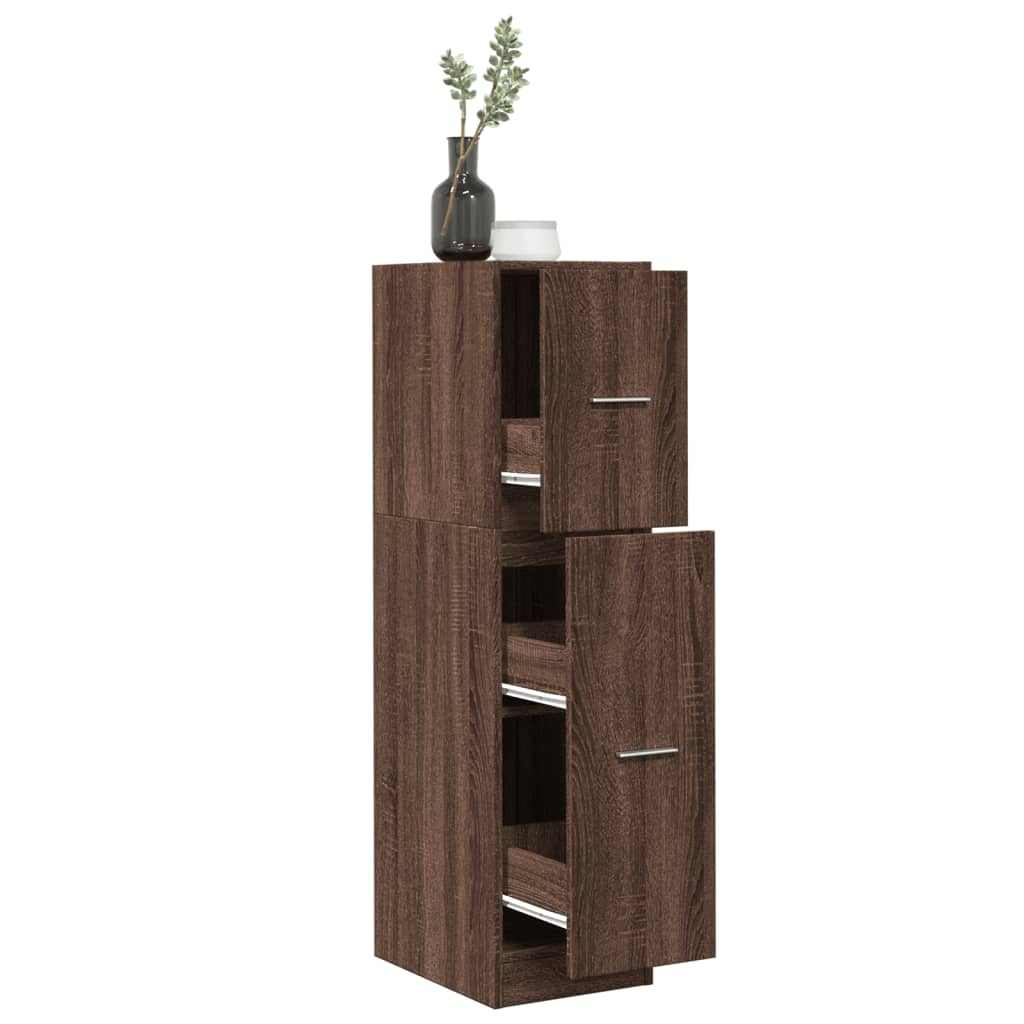 Apothekerskast 30X41X144,5 Cm Bewerkt Hout