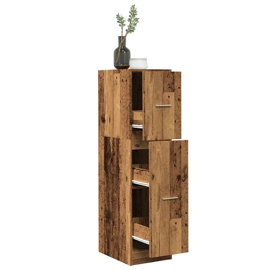 Apothekerskast 30X41X144,5 Cm Bewerkt Hout