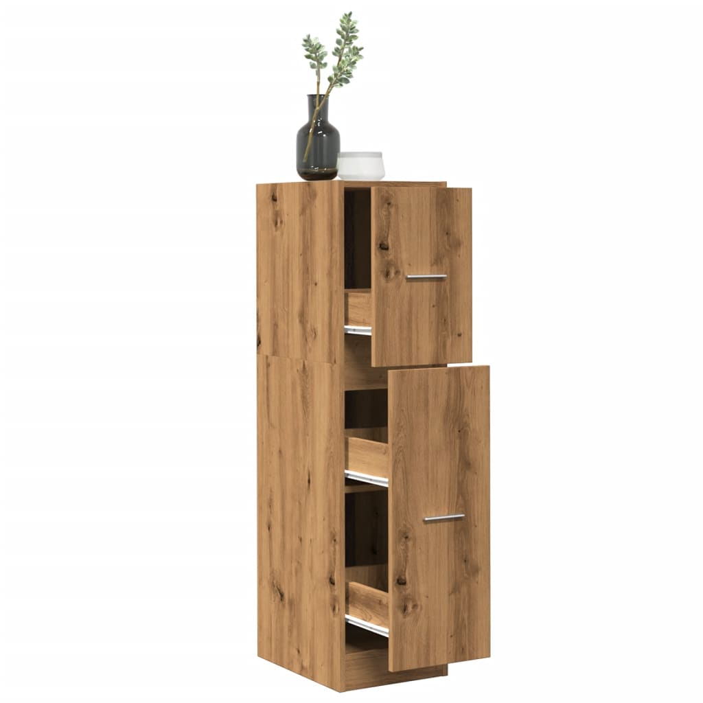 Apothekerskast 30X41X144,5 Cm Bewerkt Hout