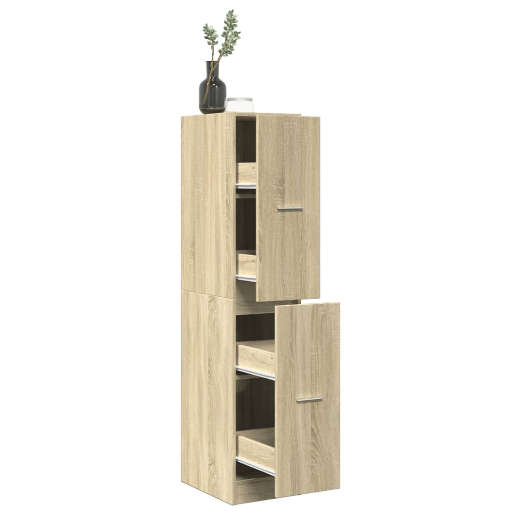 Apothekerskast 30X41X144,5 Cm Bewerkt Hout